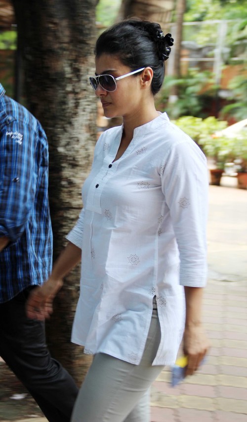 Bollywood Celebrities at the prayer meet of Madhuri Dixit Nene's Father