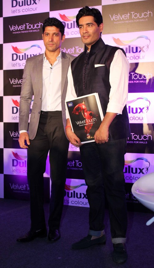 Farhan, Manish Malhotra, Manish Paul Launch Dulux Velvet Touch Collection