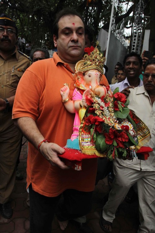 Rajeev, Randhir Kapoor (RK Studios), Nana Patekar - Ganapti Visarjan 2013